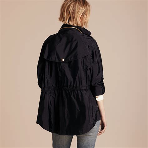 burberry showerproof parka jacket with packaway hood|Burberry coats for women.